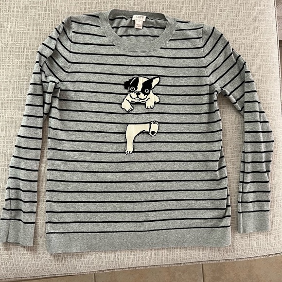 J.Crew Factory striped doggy sweater - Picture 2 of 4